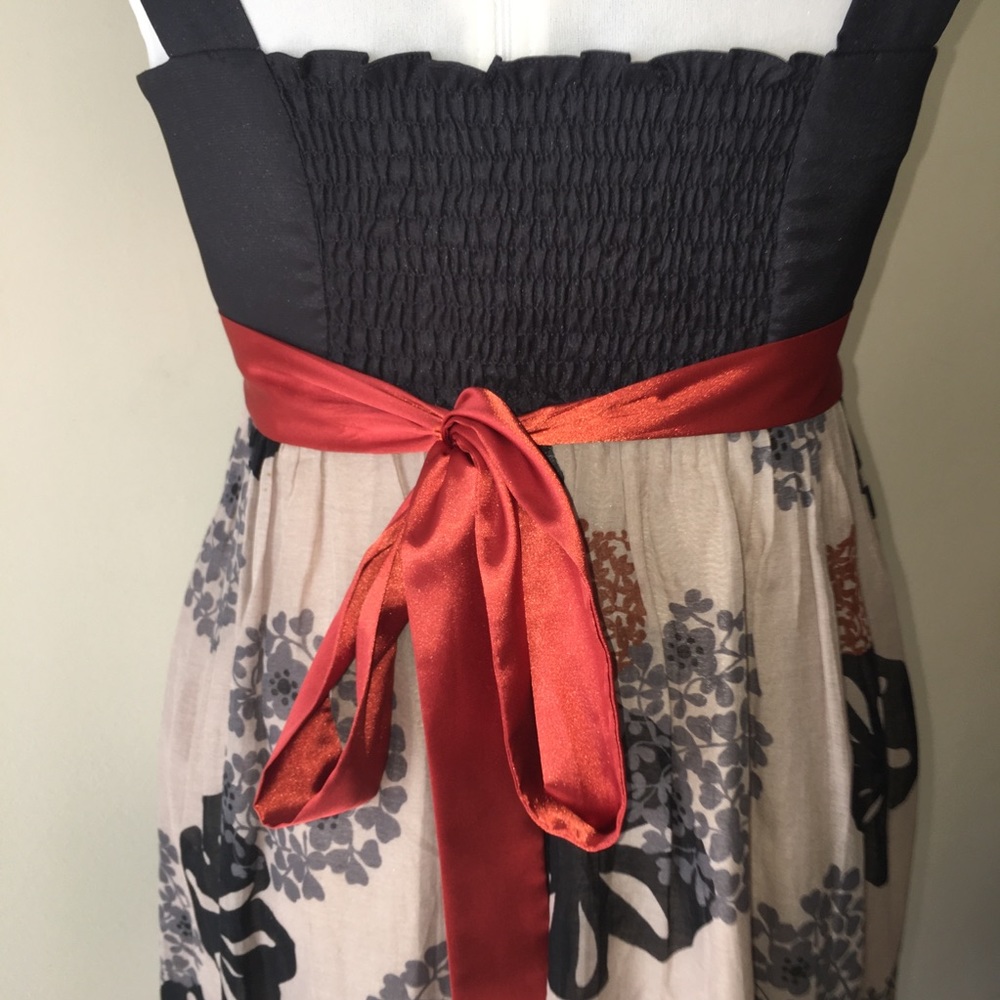 Anthropologie Bow & Arrow Buttonblossom Silk Dress Gem